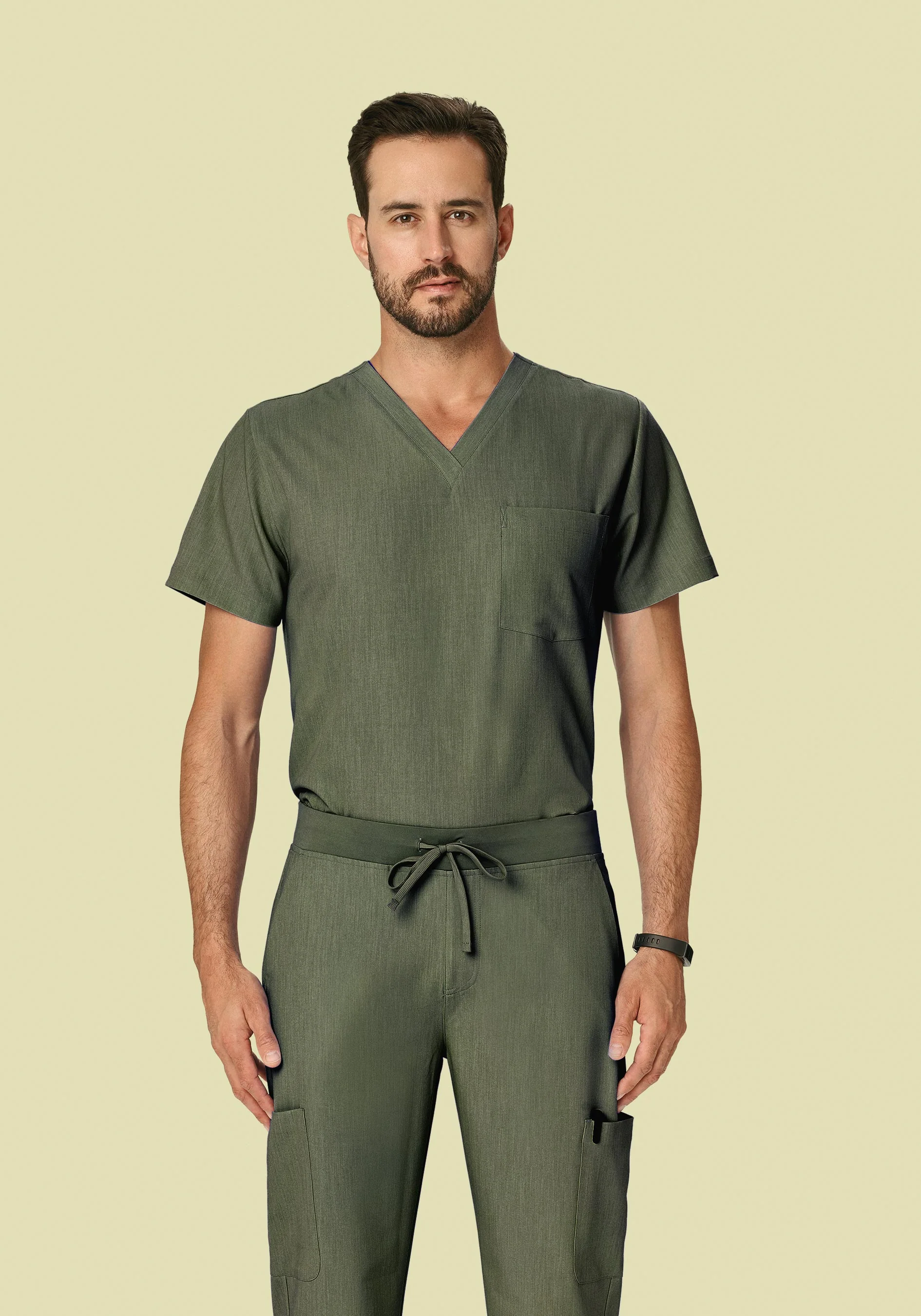 Two Pocket Top Heather Olive - Image 2