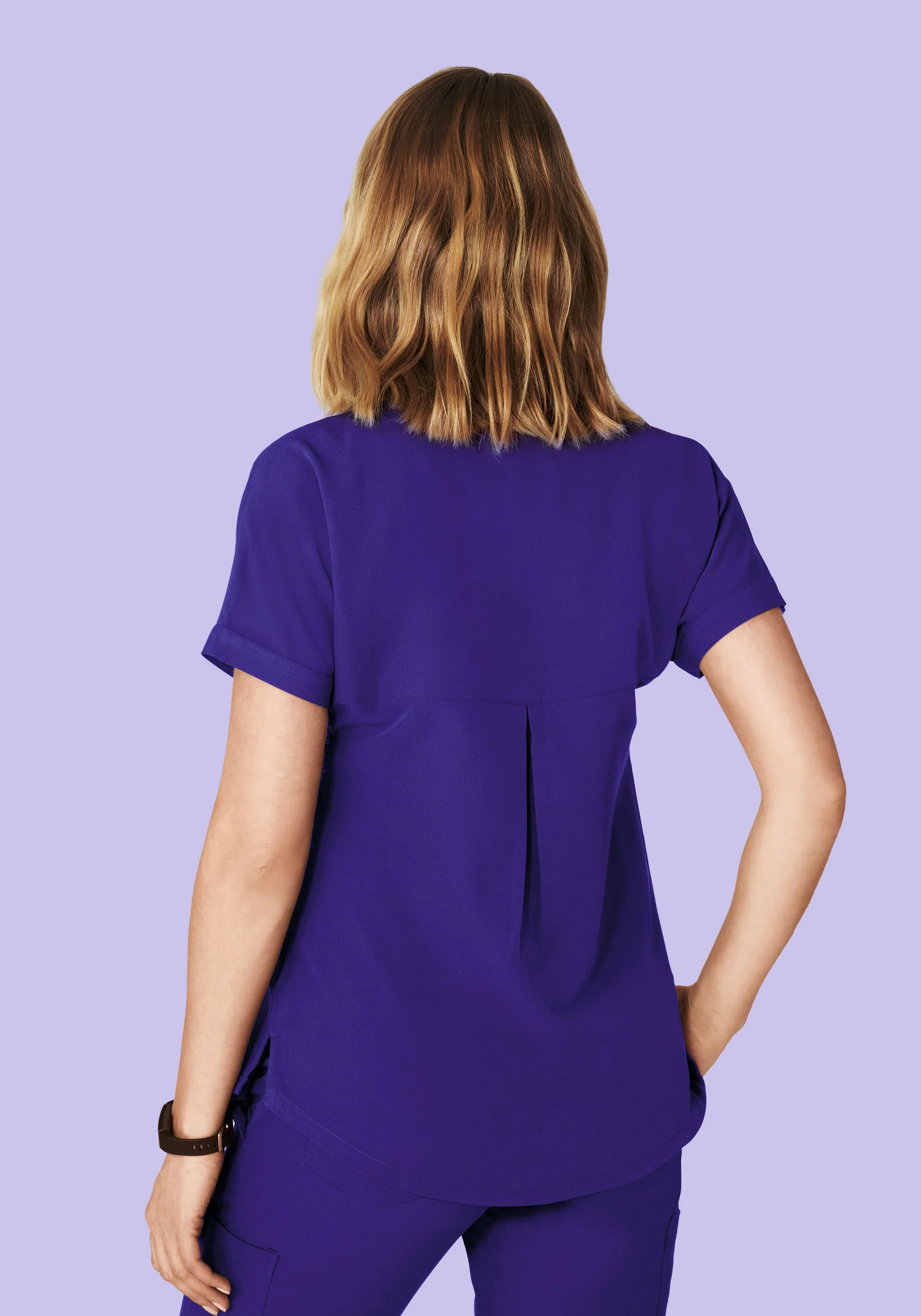 Oversized V Neck Top True Grape - Image 4