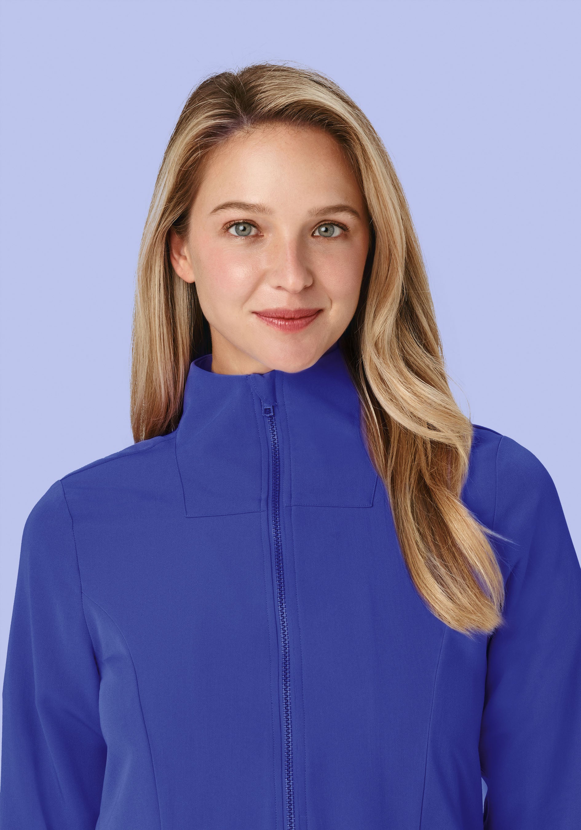 Women's Modern Scrub Jacket Very Peri - Image 3