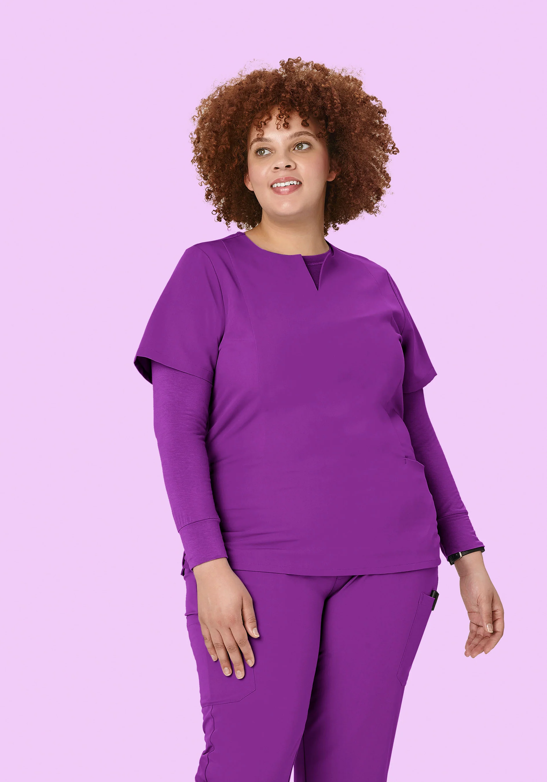 Women's Underscrubs Cyber Grape - Image 5